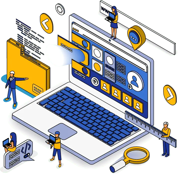 Website development illustration